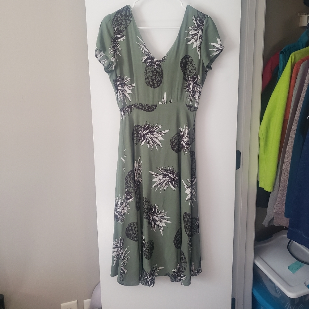Green Pinapple Dress